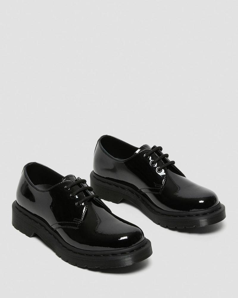 Dr Martens 1461 Mono Lak Læder Oxford Sko Dame Sort | DK 358LIS